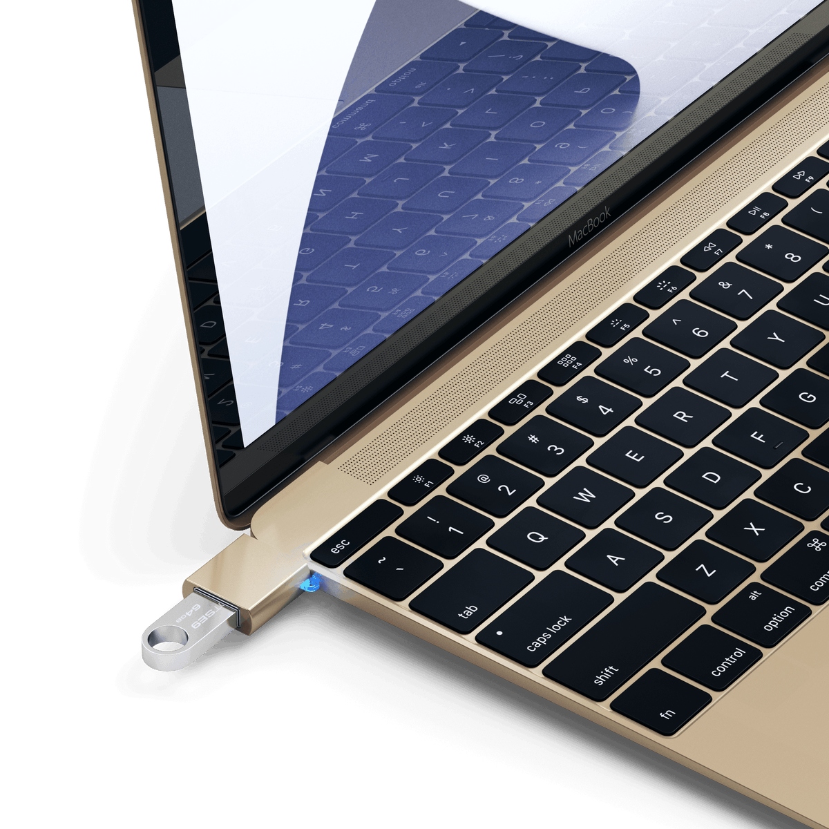 Aluminum USB-C to USB-A 3.0 Adapter